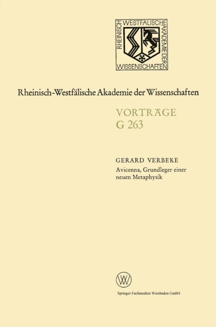 Gerard Verbeke - Avicenna, Grundleger einer neuen Metaphysik, E-bok