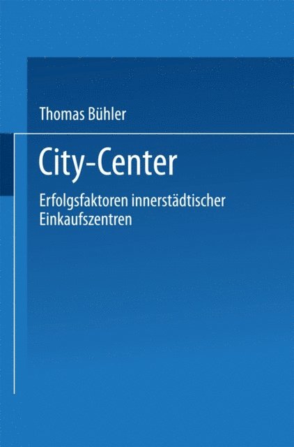 Thomas Buhler - City-Center, E-bok
