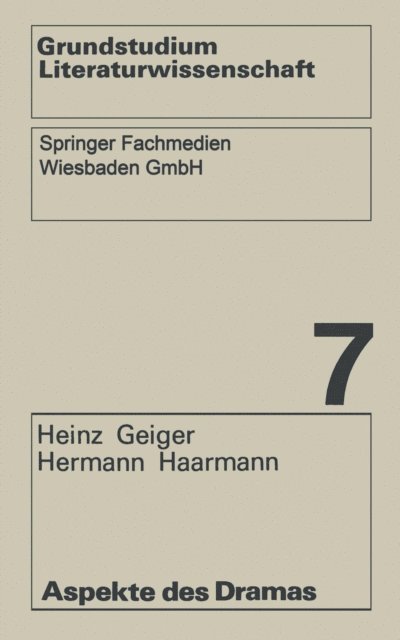 Hermann Haarmann, Heinz Geiger - Aspekte des Dramas, E-bok