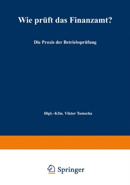 Viktor Tomscha - Wie prüft das Finanzamt?, E-bok