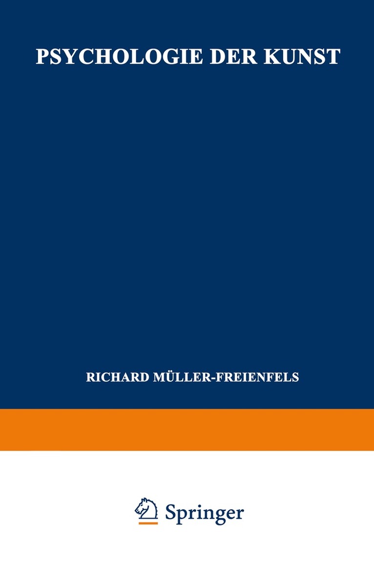 Richard Müller-Freienfels - Psychologie der Kunst, Häftad