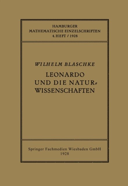 Wilhelm Blaschke - Leonardo und die Naturwissenschaften, E-bok