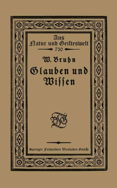 Wilhelm Bruhn - Glauben und Wissen, E-bok