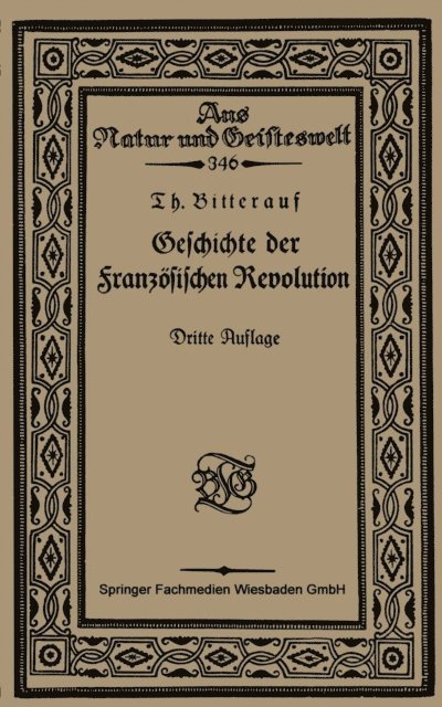Theodor Bitterauf - Geschichte der Französischen Revolution, E-bok