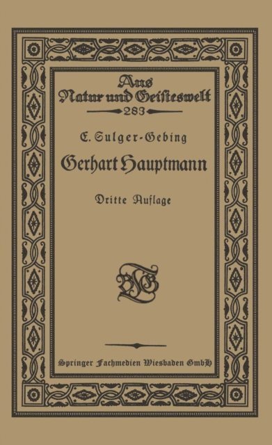 Emil Sulger-Gebing - Gerhart Hauptmann, E-bok