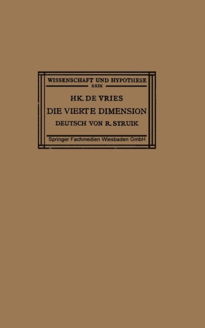 Hk. De Vries - Die Vierte Dimension, E-bok