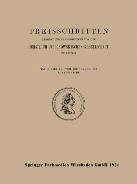 Karl Meister - Die Homerische Kunstsprache, E-bok