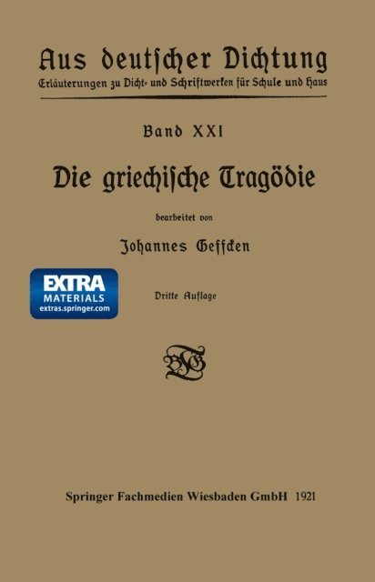 Johannes Geffcken - Die griechische Tragödie, E-bok