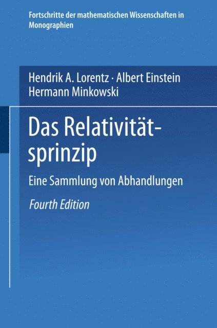H. Minkowski, A. Einstein, H. A. Lorentz - Das Relativitätsprinzip, E-bok
