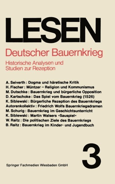 Prof. Dr. Walter Raitz - Deutscher Bauernkrieg, E-bok