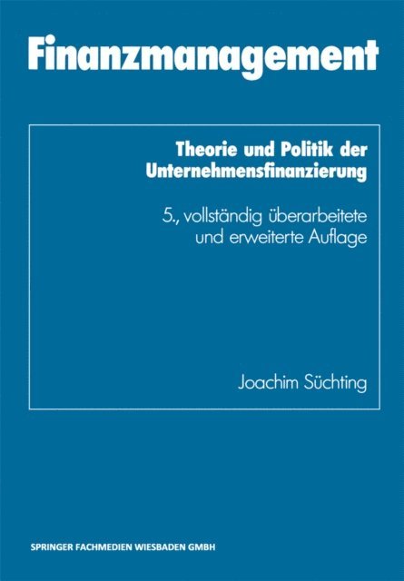 Joachim Suchting - Finanzmanagement, E-bok