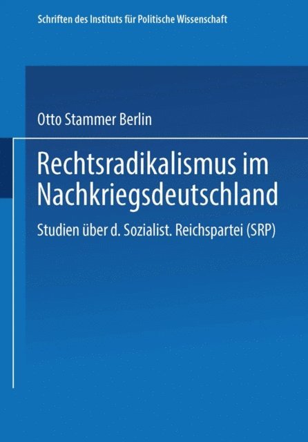 Peter Furth, Otto Busch - Rechtsradikalismus im Nachkriegsdeutschland, E-bok