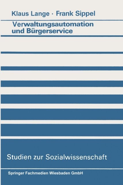 Klaus Lange - Verwaltungsautomation und Bürgerservice, E-bok