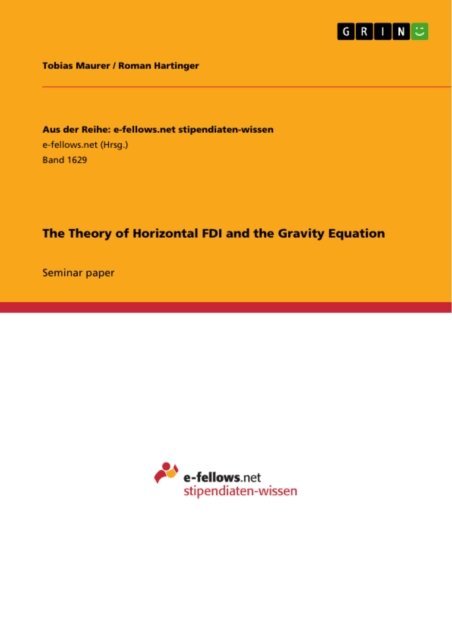 Theory of Horizontal FDI and the Gravity Equation