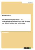 Markenimage von C&A als unternehmerische Ressource. Eine Messung mit dem Semantischen Differenzial