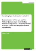 Decolorization of Two Azo and Two Anthra- Quinone Dyes from the Dye Effluent using Tunic of Allium cepa derived activated carbon. The Response Surface Methodology