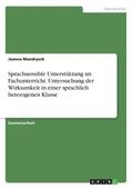 Sprachsensible Unterst�tzung im Fachunterricht. Untersuchung der Wirksamkeit in einer sprachlich heterogenen Klasse