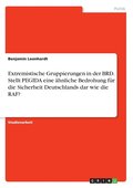 Extremistische Gruppierungen in der BRD. Stellt PEGIDA eine �hnliche Bedrohung f�r die Sicherheit Deutschlands dar wie die RAF?