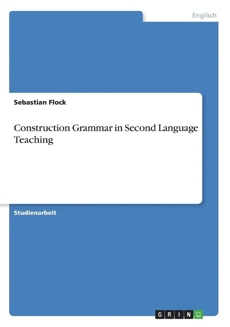 Sebastian Flock - Construction Grammar in Second Language Teaching, Häftad. Tillgänglighet: Lägg i varukorg