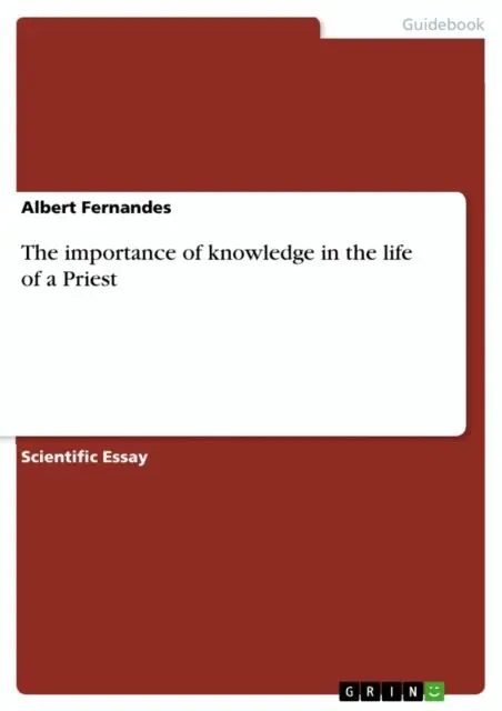 Albert Fernandes - importance of knowledge in the life of a Priest, E-bok. Tillgänglighet: Lägg i varukorg