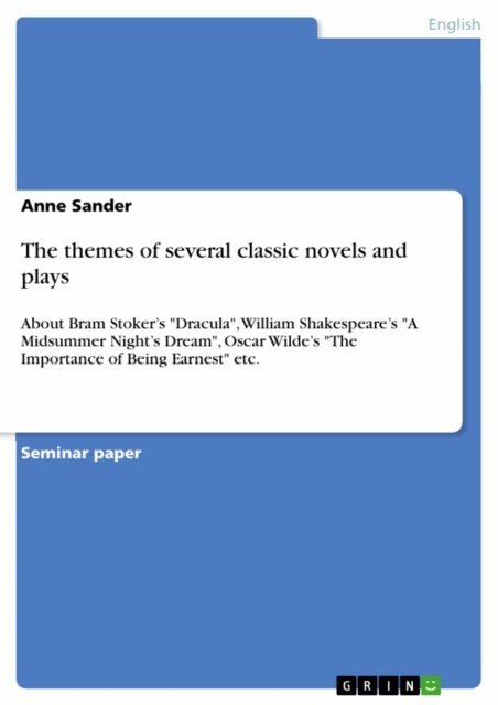 Anne Sander - themes of several classic novels and plays, E-bok. Tillgänglighet: Lägg i varukorg