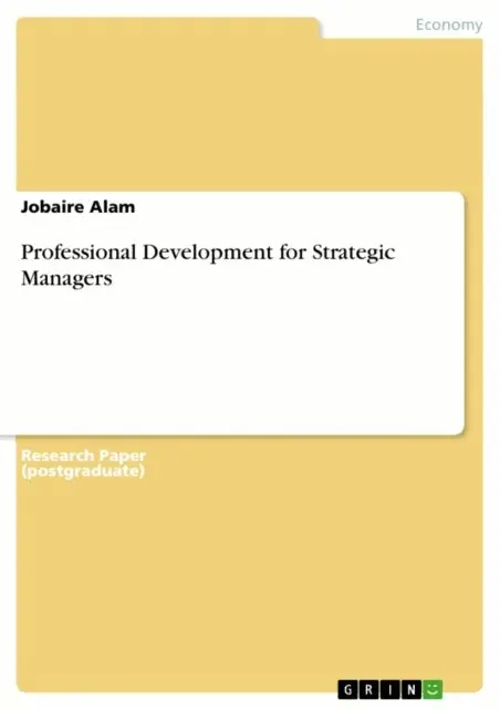 Jobaire Alam - Professional Development for Strategic Managers, E-bok. Tillgänglighet: Lägg i varukorg