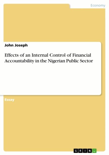 John Joseph - Effects of an Internal Control of Financial Accountability in the Nigerian Public Sector, E-bok