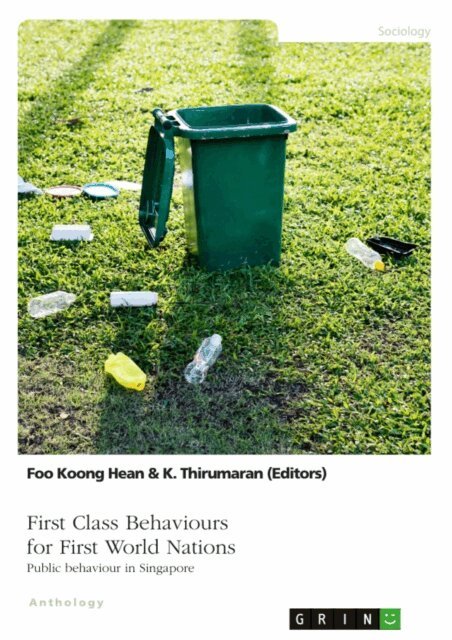 Foo Koong Hean, K. Thirumaran - First Class Behaviours for First World Nations. Public behaviour in Singapore, E-bok