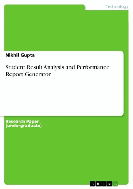 Nikhil Gupta - Student Result Analysis and Performance Report Generator, E-bok