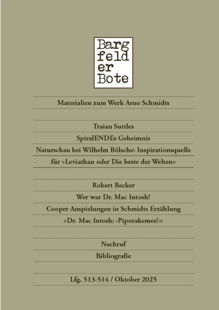 Thomas Korber - Bargfelder Bote 513-514. Lieferung, E-bok