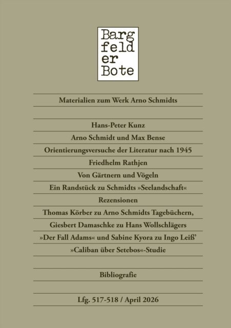 Thomas Korber - Bargfelder Bote 517-518. Lieferung, E-bok