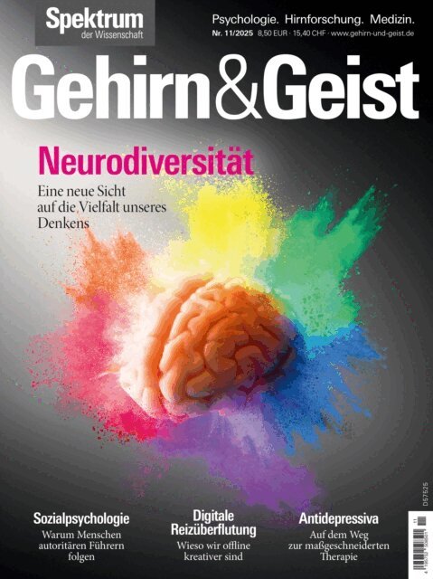 Spektrum der Wissenschaft - Gehirn&Geist 11/2025 Neurodiversitat, E-bok