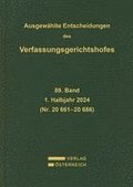 Ausgew�hlte Entscheidungen des Verfassungsgerichtshofes