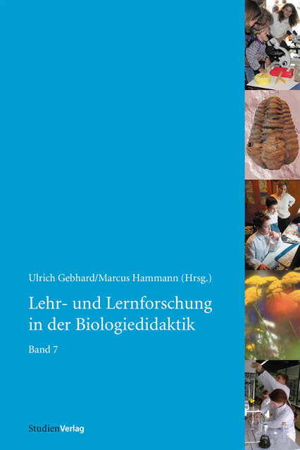 Markus Hammann, Ulrich Gebhard - Lehr- und Lernforschung in der Biologiedidaktik, E-bok