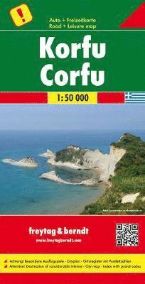 Corfu, Special Places of Excursion Road Map 1:50 000