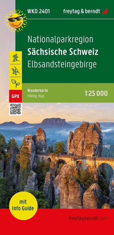Freytag-Berndt - Saxon Switzerland (district), Walking map 1:25.000, Info Gui, Övrigt