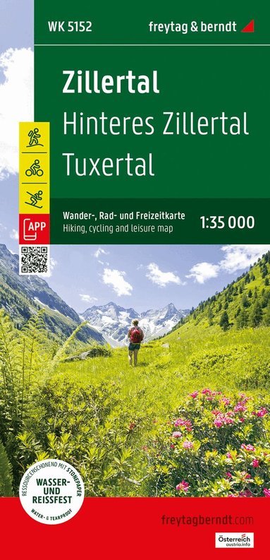 Freytag-Berndt, Freytag & Berndt - Zillertal, hiking, cycling and leisure map, Övrigt