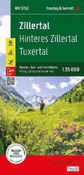 Zillertal Hiking, cycling & Leisure Map