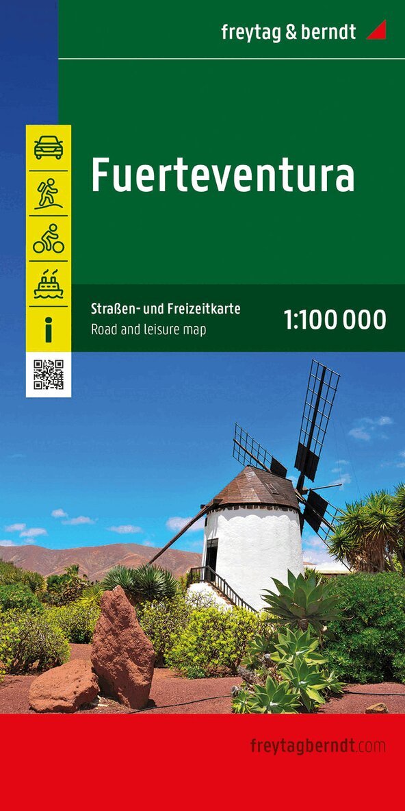 Freytag-Berndt, Freytag & Berndt - Fuerteventura - Canary Islands, Road Map 1:100.000, Övrigt. Tillgänglighet: Lägg i varukorg