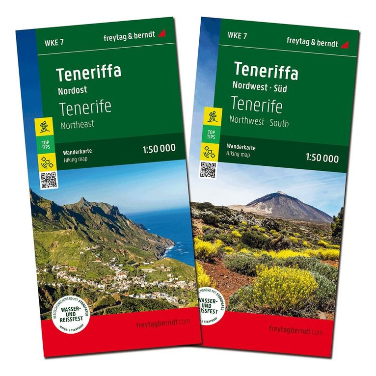 Freytag-Berndt, Freytag & Berndt - Tenerife North and South, Walking map Set 1:50.000, Övrigt