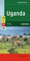 Uganda, Straßenkarte 1:500.000, freytag & berndt