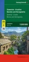 Slowenien - Kroatien - Bosnien und Herzegowina, Straßenkarte 1:500.000, freytag & berndt