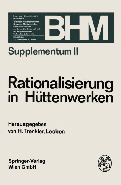 Herbert Trenkler - Rationalisierung in Hüttenwerken, E-bok