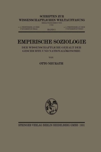 Otto Neurath - Empirische Soziologie, E-bok