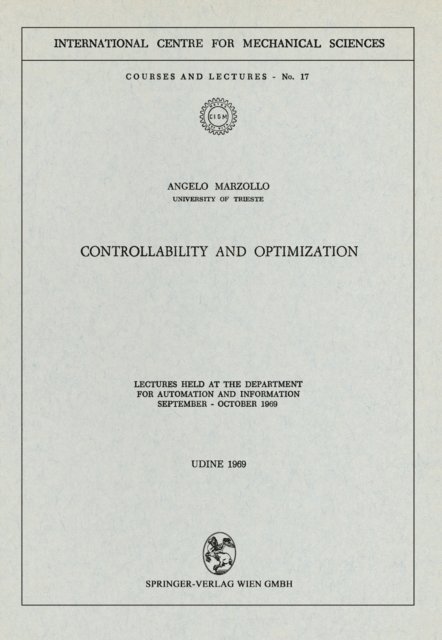 Angelo Marzollo - Controllability and Optimization, E-bok