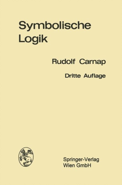 Rudolf Carnap - Einführung in die symbolische Logik, E-bok