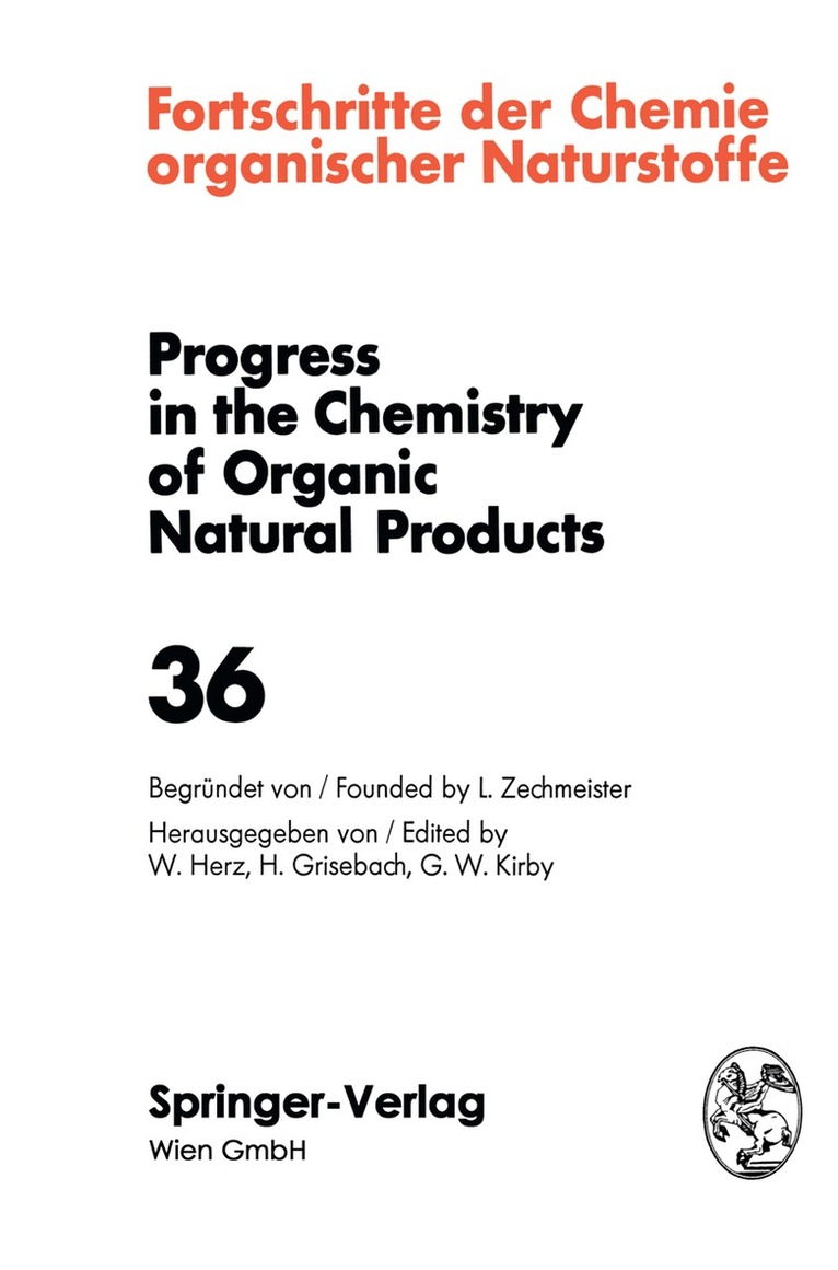 Fortschritte der Chemie Organischer Naturstoffe / Progress in the Chemistry of Organic Natural Products, Häftad