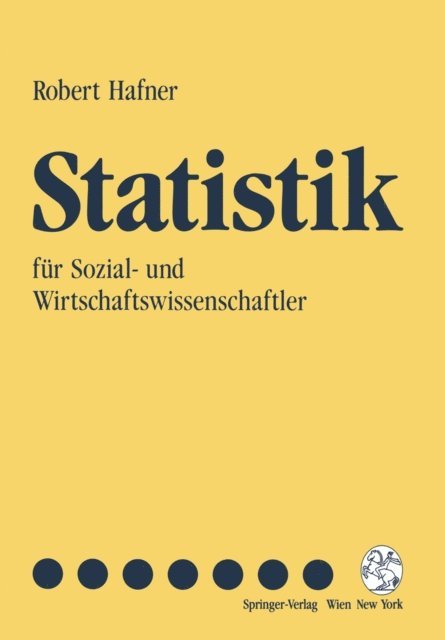Robert Hafner - Statistik, E-bok