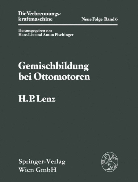 Hans P. Lenz - Gemischbildung bei Ottomotoren, E-bok