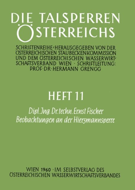 Ernst Fischer - Beobachtungen an der Hirzmannsperre, E-bok